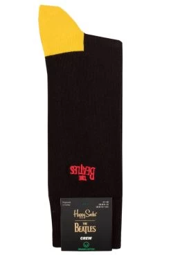 Mens And Ladies 1 Pair Happy Socks Beatles Embroidered Socks