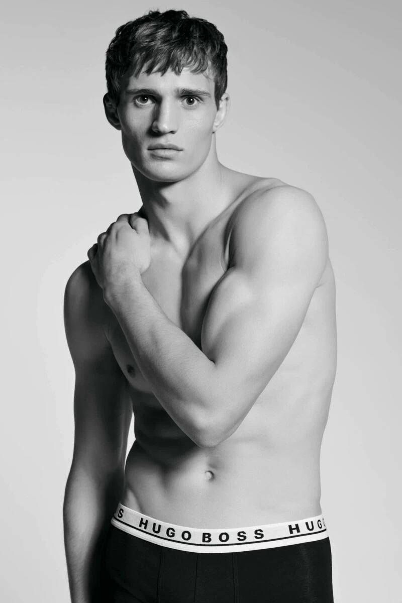 3 Pack BOSS Plain Cotton Stretch Longer Leg Boxer Briefs Men's - Hugo Boss - Image 3