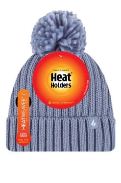 Ladies 1 Pack SOCKSHOP Heat Holders Arden Pom Pom Hat