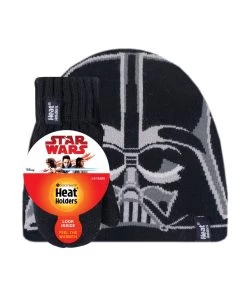 Kids 1 Pack SOCKSHOP Heat Holders Disney Star Wars Darth Vader Hat & Mittens
