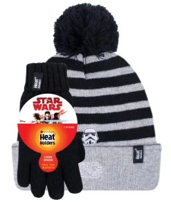 Kids 1 Pack SOCKSHOP Heat Holders Disney Star Wars Hat & Glove Set