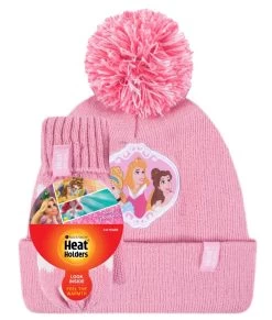 Kids 1 Pack SOCKSHOP Heat Holders Disney Princess Hat & Mittens