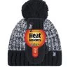 Kids 1 Pack SOCKSHOP Heat Holders Turn Over Pom Pom Hat & Mittens