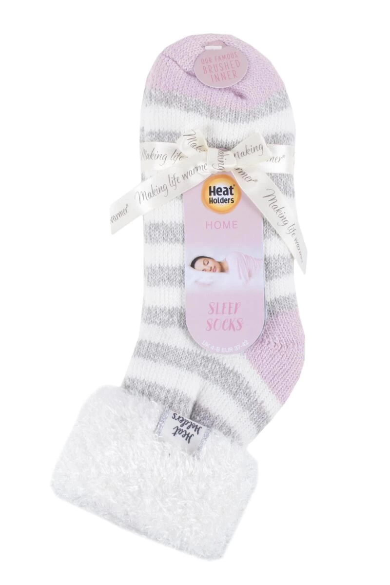 1 Pair Sleep Turn Over Cuff Socks Ladies - Heat Holders