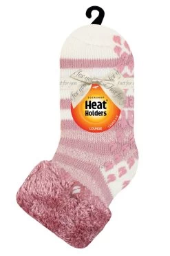 Ladies 1 Pair SOCKSHOP Heat Holders Aberfeldy Stripe Lounge Socks