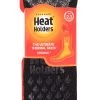 Mens 1 Pair SOCKSHOP Heat Holders 2.3 TOG Plain And Patterned Slipper Socks