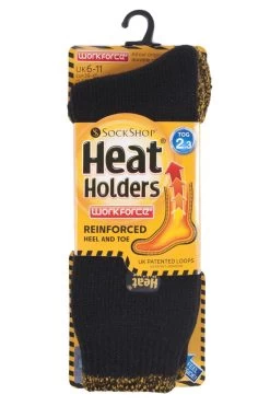 1 Pair Workforce 2.3 TOG Reinforced Heel And Toe Work Wear Socks Men's - Heat Holders