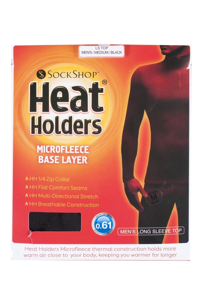 1 Pack Microfleece Base Layer Long Sleeved Top Men's - Heat Holders