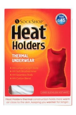 Ladies 1 Pack SOCKSHOP Heat Holders 0.45 TOG Sleeveless Vest