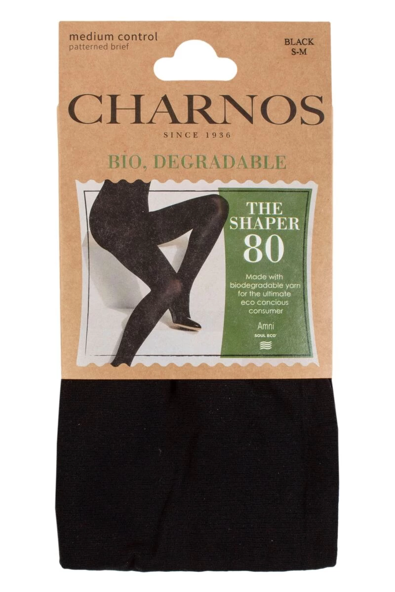 Ladies 1 Pair Charnos Eco 80 Denier Opaque Shaper Tights