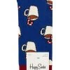Mens And Ladies 1 Pair Happy Socks Candy Cane Socks