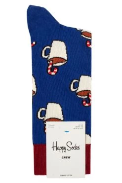Mens And Ladies 1 Pair Happy Socks Candy Cane Socks