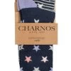 Ladies 2 Pair Charnos Star And Stripe Bamboo Socks