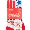 Coca-Cola Ladies 5 Pair Coca Cola Stars And Stripe Shoe Liner Socks