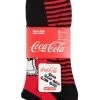 Coca-Cola Mens 5 Pair Coca Cola Polar Bear Shoe Liner Socks