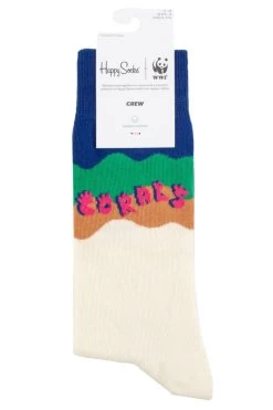 Mens And Ladies 1 Pair Happy Socks Coral Reef Rescue Socks