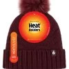 Ladies 1 Pack Heat Holders Cotswolds Turnover Pom Pom Hat