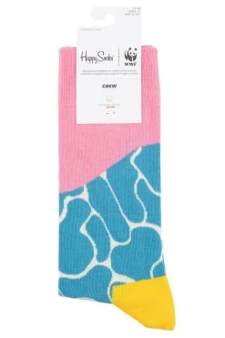 Mens And Ladies 1 Pair Happy Socks Blind Indus River Dolphin Socks
