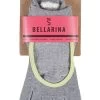 1 Pair Bellarina Full Toe Organic Cotton Open Front Yoga Socks Ladies - ToeSox