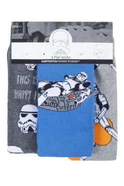 3 Pair StormTrooper Cotton Socks Men's - Film & TV Characters