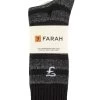 Mens 3 Pair Farah Striped Cushioned Boot Socks