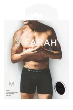 Mens 2 Pack Farah Seamless Trunks