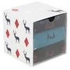 Mens 3 Pair Pringle Patterned And Plain Stag Cubed Cotton Gift Boxed Socks