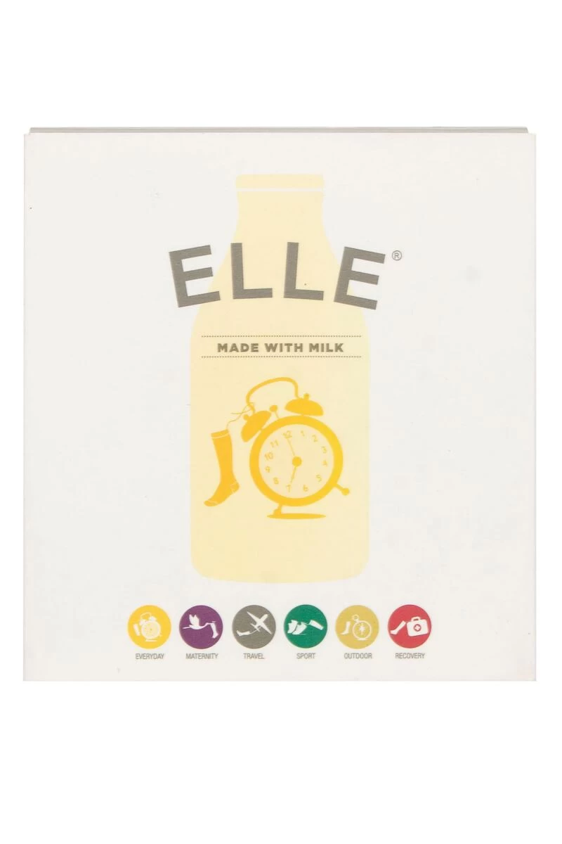 Ladies 1 Pair Elle Milk Socks With Massage Sole