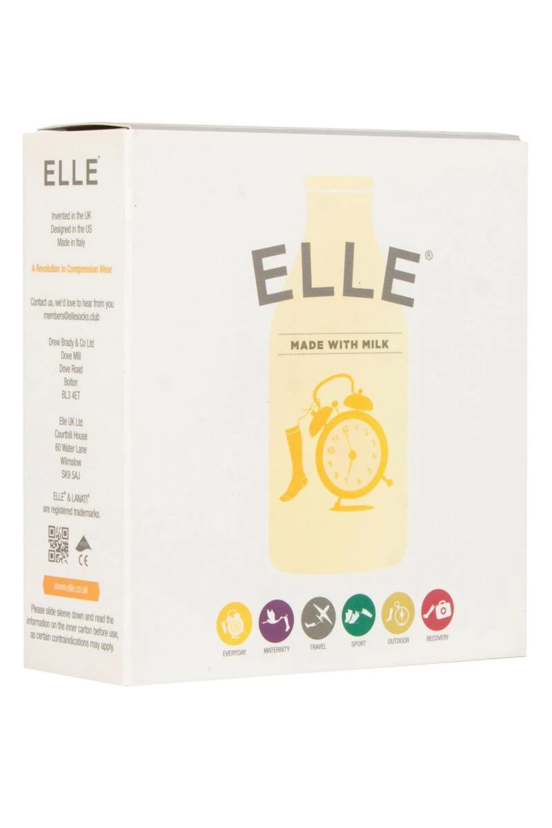 Ladies 1 Pair Elle Milk Socks With Massage Sole - Image 2