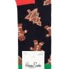 Mens And Ladies 1 Pair Happy Socks Gingerbread Cookies Socks