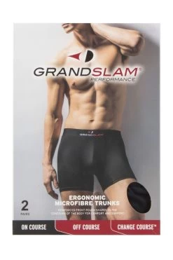 Mens 2 Pair GRANDSLAM Shaped Pouch Microfibre Trunks