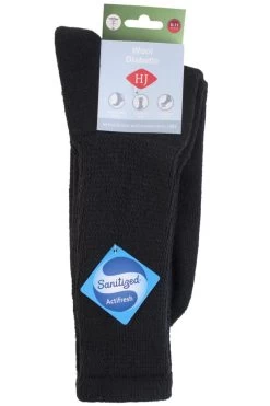 1 Pair Wool Diabetic Socks Men's - HJ Hall