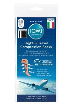 Mens 1 Pair SOCKSHOP Iomi Footnurse Patterned Cotton Flight Socks