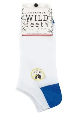 Mens 5 Pair SOCKSHOP Wildfeet Bamboo Trainer Socks
