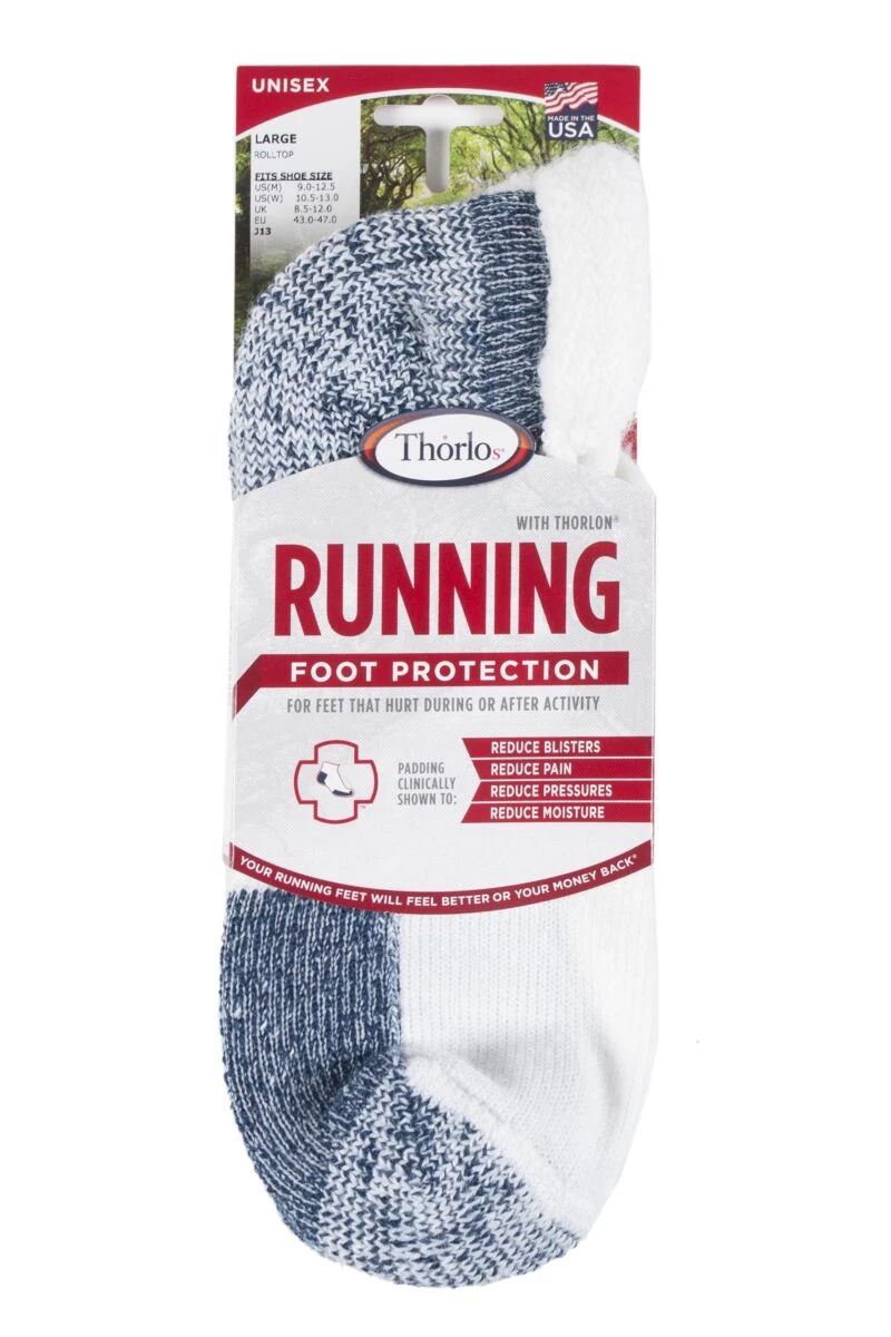 1 Pair Running Rolltop Socks With Thick Cushion Men's - Thorlos