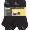 Mens 6 Pair Jeep Performance Trainer Socks