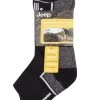 Mens 3 Pack Jeep Cushioned Sports Ankle Socks