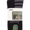 Mens 3 Pair Jeep Cotton Blend Boot Socks