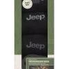 Mens 4 Pair Jeep Performance Poly Gift Boxed Boot Socks