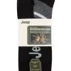 Mens 3 Pair Jeep Performance Poly Cotton Boot Socks