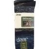 Mens 2 Pair Jeep Thermal Striped Boot Socks
