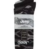 Mens 2 Pair Jeep Heavy Cushioned Bamboo Boot Socks