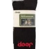 Mens 4 Pair Jeep Cushioned Crew Sports Socks