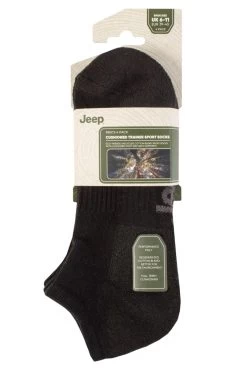 Mens 4 Pair Jeep Cushioned Sports Trainer Socks