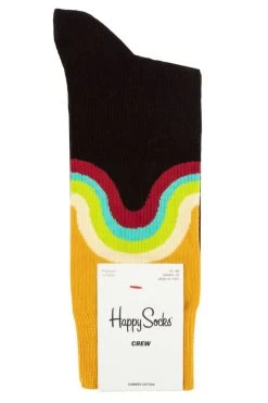 Mens And Ladies 1 Pair Happy Socks Jumbo Wave Socks