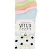 Ladies 5 Pair SOCKSHOP Wildfeet Patterned Bamboo Socks