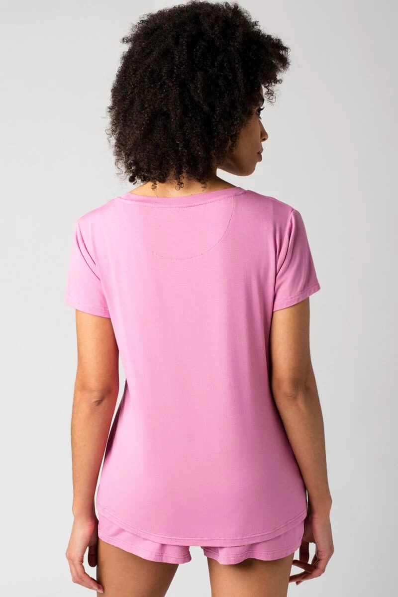 Ladies 1 Pack Lazy Panda Bamboo Loungewear Selection T-Shirt - Image 2