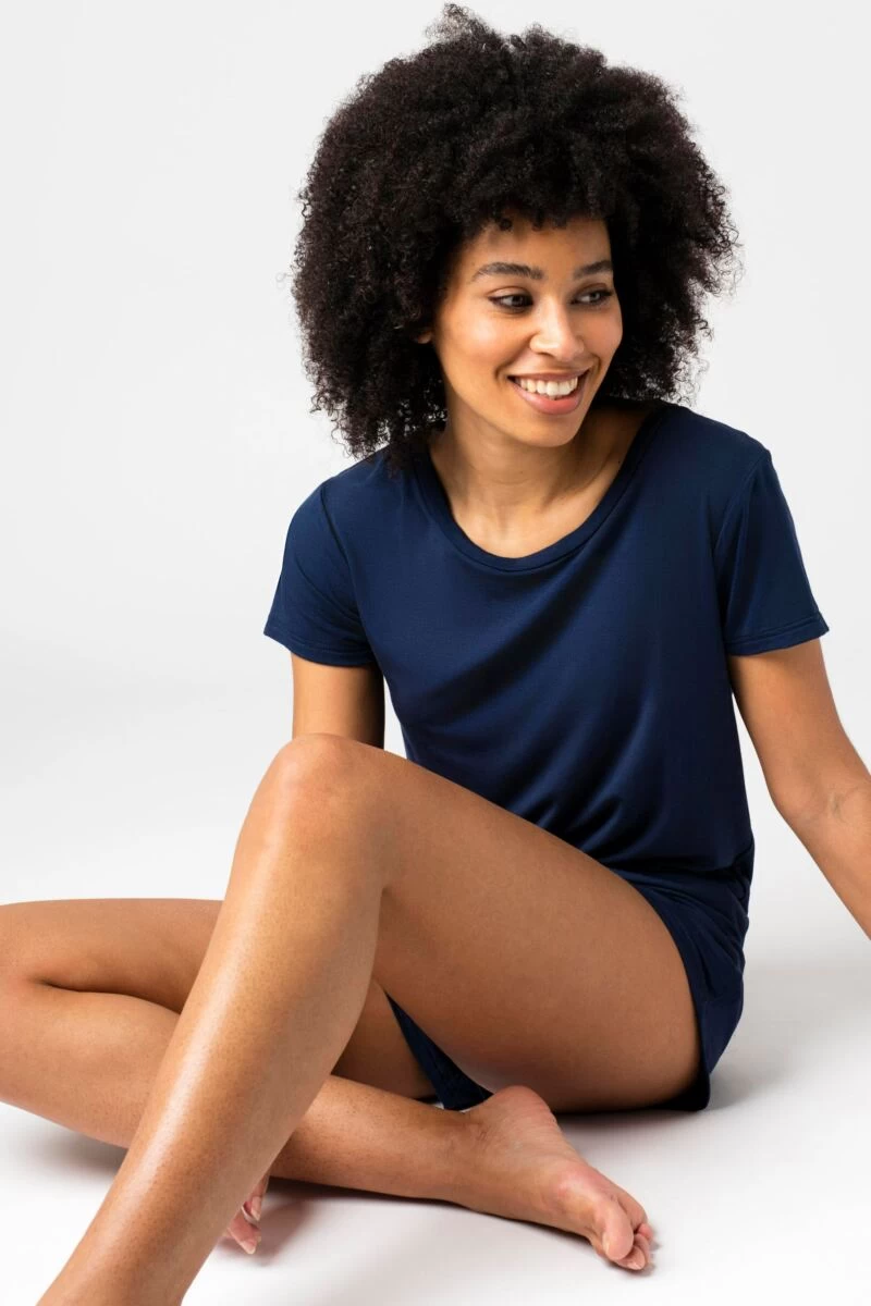 Ladies 1 Pack Lazy Panda Bamboo Loungewear Selection T-Shirt - Image 3