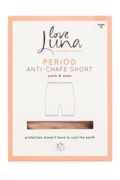Ladies 1 Pack Love Luna Period Anti-Chafe Bamboo Shorts