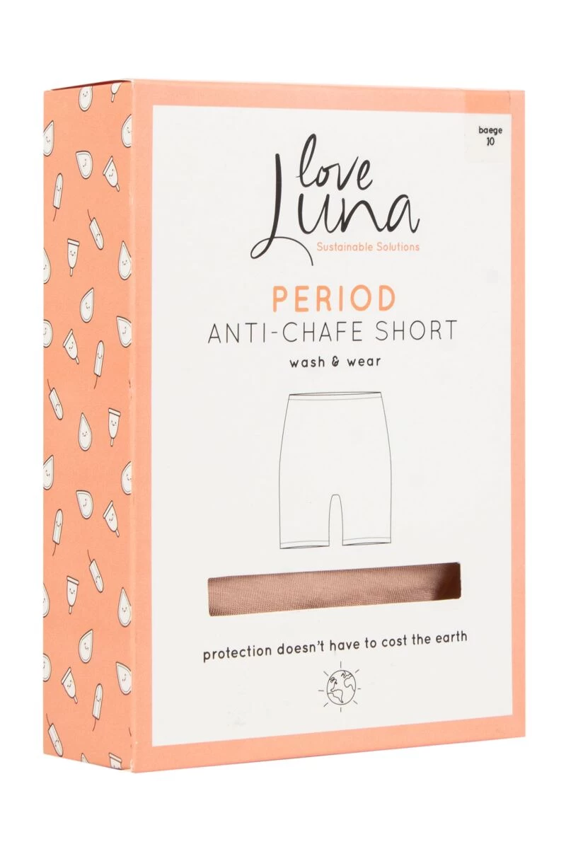 Ladies 1 Pack Love Luna Period Anti-Chafe Bamboo Shorts - Image 2